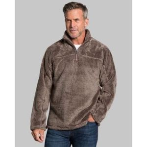True Grit Luxe Fleece 1/4 Zip Pullover Sweater